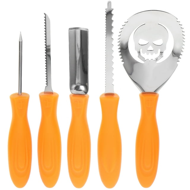 5pcs Halloween Pumpkin Carving Tools Stainless Steel Pumpkin DIY Sculpting Tools