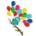 thumbnail image 1 of Naiovety Pegatina de pared de globo de búho de dibujos animados, pegatinas de arte para puerta de habitaciones de niños, papel tapiz, pegatinas Decoración del hogar Naiovety HA078036-00B, 1 of 1