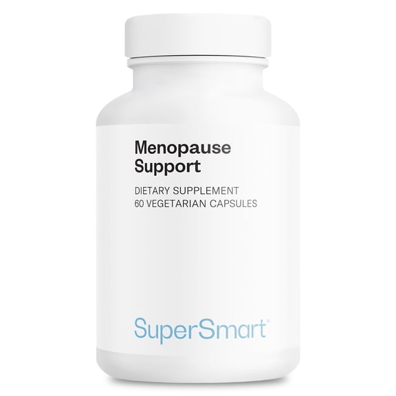 SuperSmart Menopause Support (Advanced Formula) - with Black Cohosh, FenuSmart Fenugreek, Magnesium, Vitamin D3 & B6 - Menopause Supplement for Women | Non-GMO & Gluten-Free - 60 Vegetarian Capsules