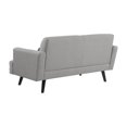 thumbnail image 5 of Blake Upholstered Loveseat with Track Arms Sharkskin and Dark Brown, 5 of 7