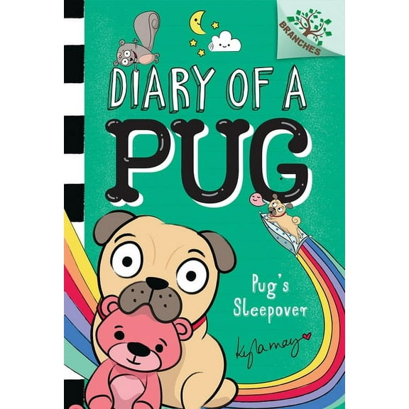 Diary of a Pug Pug's Sleepover: A Branches Book (Diary of a Pug #6): Volume 6, Book 6, (Hardcover)