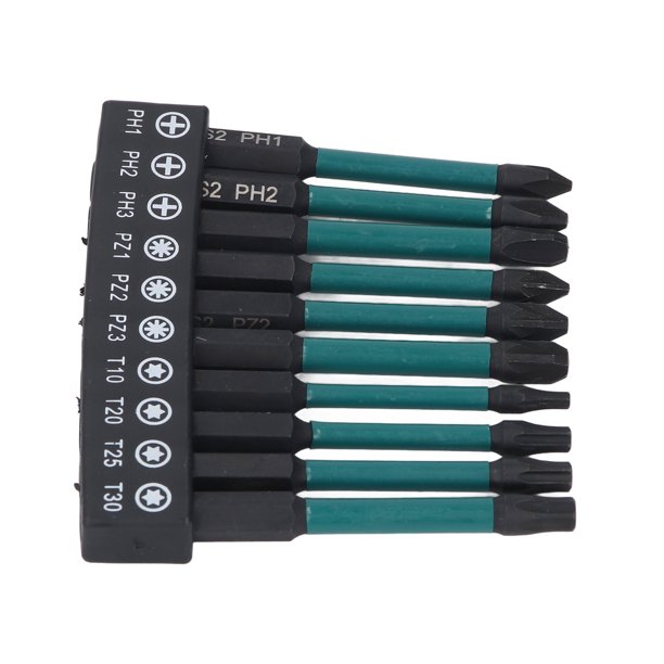 Juego De Puntas De Destornillador, Punta De Destornillador De Acero De aleación S2 PH1 PH2 PH3 PZ1 PZ2 PZ3 T10 T20 T25 T30 Para Construcción De Plomería