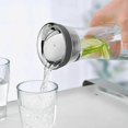 thumbnail image 4 of Water Carafe 1.8l High Borosilicate Glass Bottle Basic Tilting Lid Closure Jug, 4 of 5