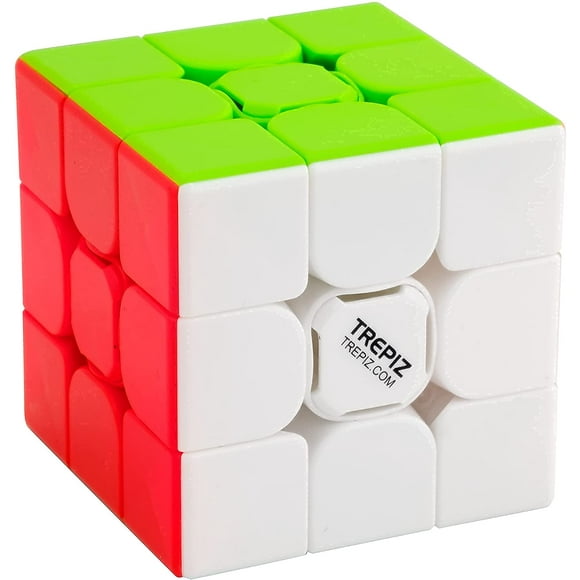 Trepiz - Speed Cube 3x3 - Buttery Smooth, Ultra Durable Magic Cube with Bright Colourful Stickerless Tiles