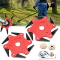 thumbnail image 2 of Mechanic Set, 2Pcs 6 Steel Trimmer Head Reversible Eater Metal 65 Brush Cutter Trimmer Head Replacement with 1 Pack 6 Teeth Adapter Kit for String, Trim Tool, 2 of 9