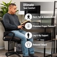 thumbnail image 2 of Cojín de asiento Mind Reader Air-Cloud de espuma viscoelástica gris, 2 of 7