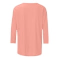 thumbnail image 4 of Duojiaj Fashion Casual Short Sleeve Printed For Summer Season Soft Comfortable Daily Wear Blouse Tee Shirt With Flowy Fit And Modern Design Womens Summer Clothes, 4 of 4