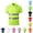 Light Green, variant on LTTVQM Reflective Shirts for Men Short Sleeve Lapel Collared Quick Dry Breathable Lightweight Polo Shirts Casual Color Block Outdoor Night Work Golf Shirts White M