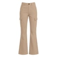 thumbnail image 3 of School Uniform for Girls Pants Stretch Pants with Pockets Flare Leg Pants Preppy Clothes for Girls Size 5-14 Years, 3 of 4