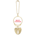 thumbnail image 1 of Porte-clés Parents Bon Père, Pendentif Aile d'Ange, 1 of 4