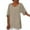 0#Blue, variant on Women Top Clothes Plus Size Women Casual Lotu Sleeve V-Neck Solid Irregular Blouse Tops T-Shirt Flash Picks Khaki