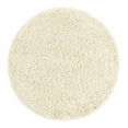 thumbnail image 2 of Unique Loom Solid Shag Collection Area Rug (4' 1" Round Pure Ivory), 2 of 6