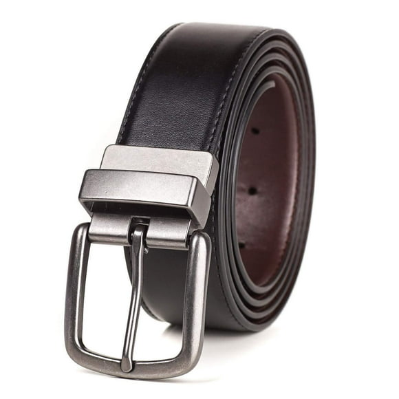 BelePala Reversible Big and Tall Belts for Men 56 to 58 Inch Black & Brown
