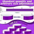 Tudomro 1200 Pack Paper Wristbands for Events Neon Party Wrist Bands