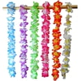 thumbnail image 4 of 36 cuentas tropicales hawaianas Luau Flower Lei Party Favors (3 docenas) Adepaton HMHZ1071, 4 of 7