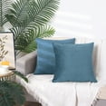 thumbnail image 6 of Unique Bargains 2 Soft Velvet Knitted Throw Pillow Covers Spring Decorative Pillow Cases Blue, 6 of 6