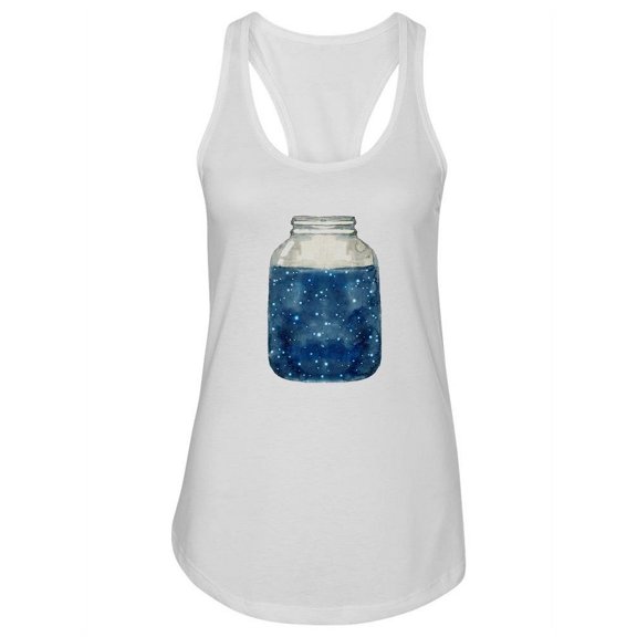 Starry Sky In Glass Jar.  Tank Women -Image by Shutterstock, Female x-Large