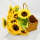 thumbnail image 4 of Ramo de girasol artificial de 5 cabezas, flor de simulación, oficina en casa, decoración floral, girasol falso Scienceny HA7945-00B, 4 of 5