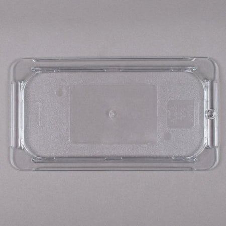 Carlisle 10276U07 StorPlus 1/3 Size Clear Universal Flat Lid (6)