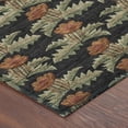thumbnail image 3 of Addison Rugs Chantille Indoor/Outdoor Transitional Floral Black Machine Washable Rectangle Rug, 10' x 14', 3 of 8