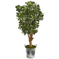 thumbnail image 1 of Nearly Natural 9508 45 in. Panda Ficus Artificial Tree in Vintage Metal Bucket, 1 of 1