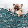 thumbnail image 3 of Pofeuu Modern Excavator Print Puppy Blanket,Dog Blankets,Pet Blanket Cozy Cat Blankets for Indoor Cats, Fuzzy Pet Blanket for Kitten Doggy Dog Blankets-Large, 3 of 8