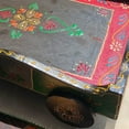 thumbnail image 3 of India Meets India Handmade Wooden Serving Tray w/ Hand Painted (Embossed) [Multi-Color], Kitchen/Table & Home Decor/Dinning/Gifts/Restaurants/Living Room/Coffee Table, Set of 2, 3 of 4