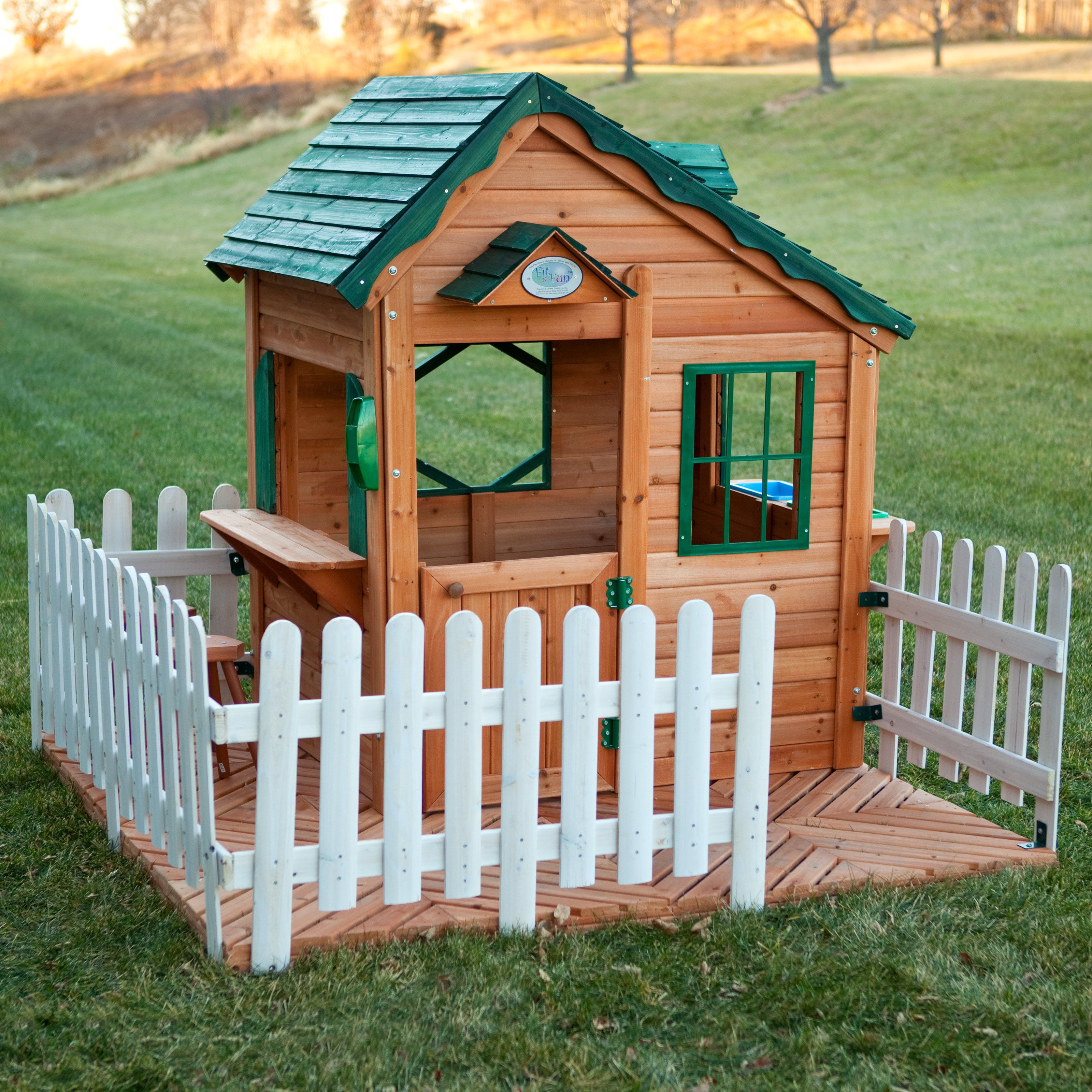 Swing Town MA9200 Mayfield Cottage Playhouse Walmartcom