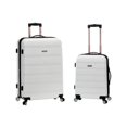 thumbnail image 1 of Rockland F225-2TONEWHITE Bagage Ensemble de Spinner Extensible, Magenta & Blanc - 2 Pièces, 1 of 5