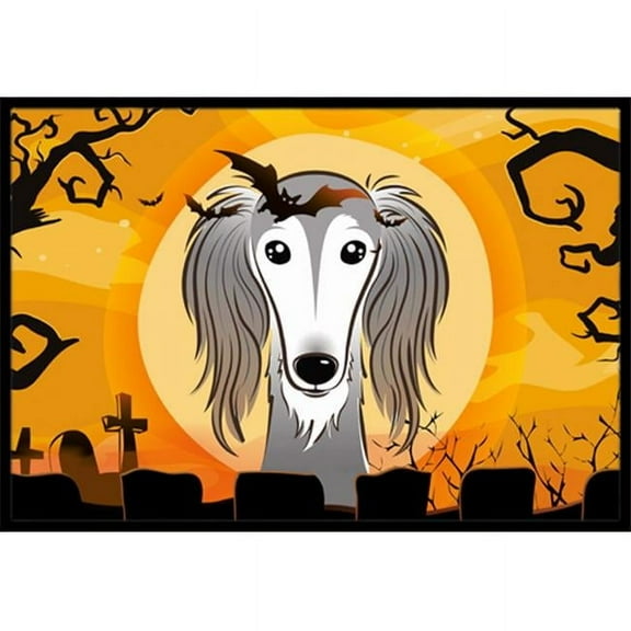 Halloween Saluki Indoor & Outdoor Mat, 24 x 36 in.