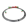 thumbnail image 1 of Juegos de trenes eléctricos, mini tren de juguete, decoración para de Navidad, carruaje, adorno, tren eléctrico navideño con rieles para regalos, 1 of 9