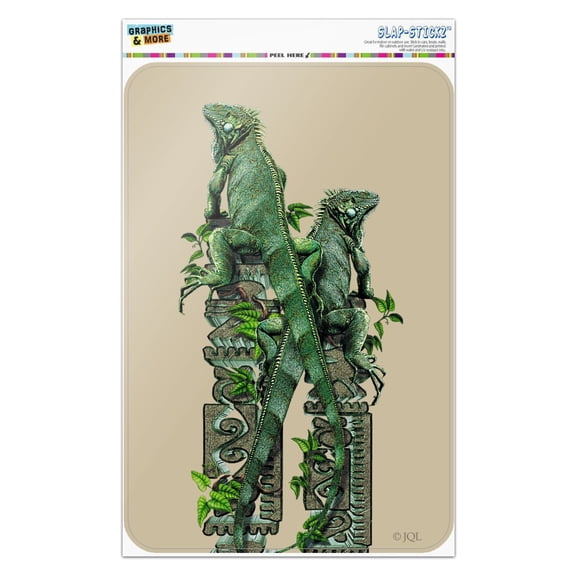Iguanas Lizards Aztec Temple Home Business Office Sign