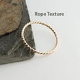 thumbnail image 6 of Stackable Ring 14K Gold Filled Ultra Thin 1.2mm Stacking Rings for Women Dainty Gold Ring Minimalist 9 US, Twisted Wire, 6 of 6