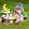 thumbnail image 3 of Adornos navideños, pequeños adornos, artesanías de resina, regalo creativo, Papá Noel, muñeco de nieve, regalo pequeño para el hogar, 3 of 4