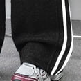 thumbnail image 6 of NOLDARES Girls Wide Leg Sweatpants Drawstring High Waist Baggy Track Pants Cute Print Sweatpants with Pockets for Teen 5-14Y(Black,10-12 Years), 6 of 7