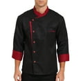 thumbnail image 2 of MSemis Long Sleeves Men Women Chef Coat Jacket Uniform Unisex for Kitchen Restaurant Hotel Black 4XL, 2 of 5