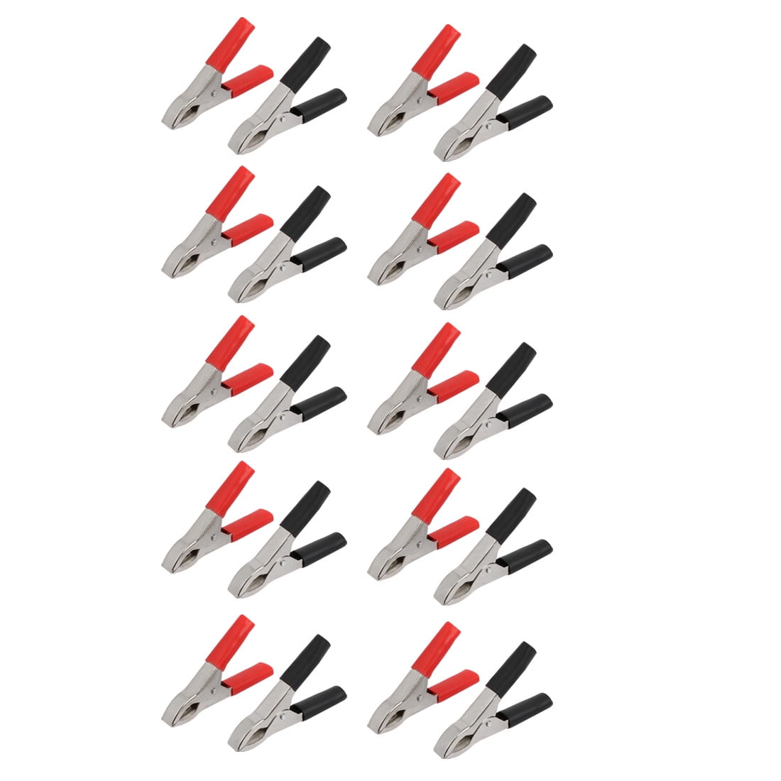 Unique Bargains 20pcs 15A Test Insulated Boot Crocodile Alligator Clamp