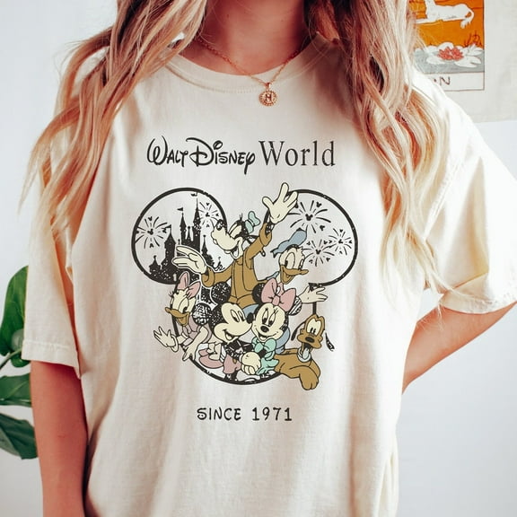 Retro Vintage Walt Disney World Est 1971 Shirt,Mickey And Friend Shirt,Disneyworld Est 1971 Shirt,Disney Family Shirt,Disneyland Tee