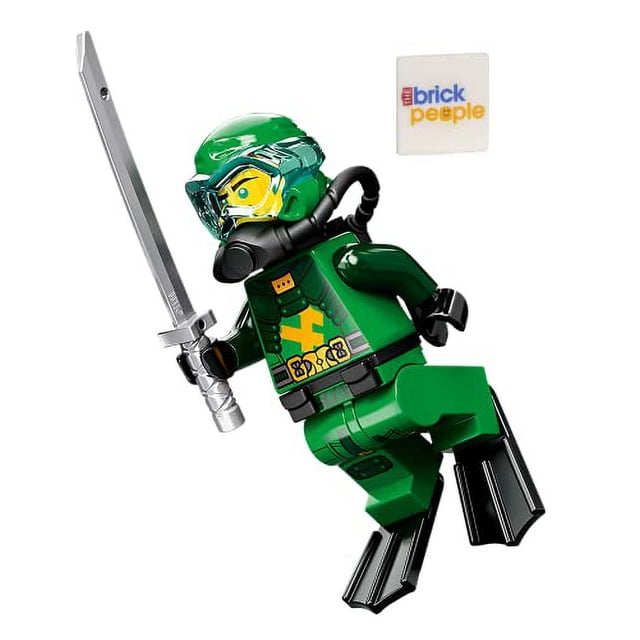 Figura LEGO Ninjago Lloyd Seabound con equipo de buceo y agarre