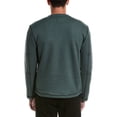 thumbnail image 2 of Vintage 1946 mens  1X1 Fleece Bonded Henley, m, Green, 2 of 3
