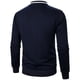 thumbnail image 4 of pstuiky camisa de manga larga para hombre, Chaqueta de manga larga con cuello alto y cremallera de color liso para hombre salir tops m, 4 of 4