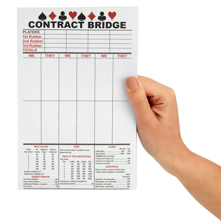 Score Pads for Games