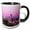 Black/White, variant on 3drose, Usa, Washington State, Pink Seattle Skyline at Dusk, 11oz Mug