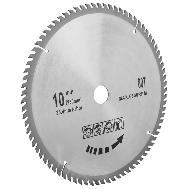 Hoja de sierra circular, 10 x 80T 254 mm Hoja de corte de madera Disco de corte para carpintería Diseño exquisito