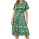 thumbnail image 1 of Moda mujer verano sexy casual sin respaldo plisado estampado floral vestido largo Fridja  qw3066, 1 of 4