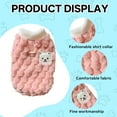 thumbnail image 3 of TELOLY Kitten Clothes,Coral Fleece Dog Sweaters for Small Dogs Girl for 1.10-2.20 Lbs Kittens and Puppies,Autumn/Winter Fur-Proof Vest Dog Sweater,Pink,S, 3 of 7