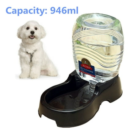 946ml Capacity Automatic Drink Water Dispenser Cat Dog Pet Large Food Dish Bowl