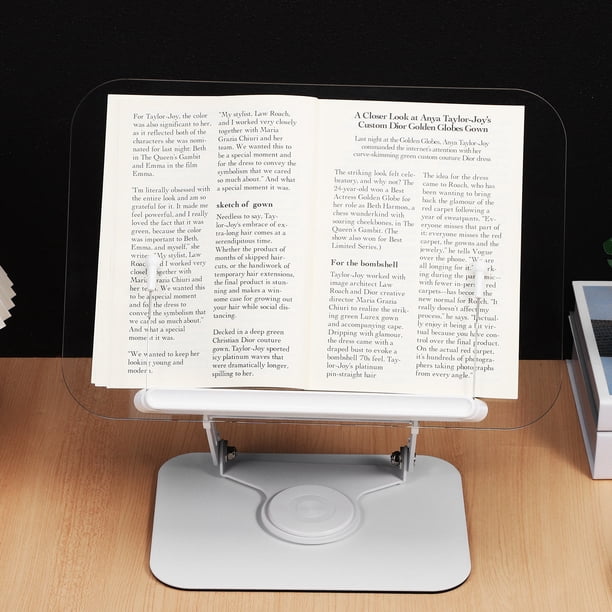 WEUVEB Para Libros Y Laptop Con Ajuste De Base Estable Y Transparente