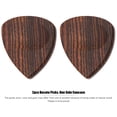 thumbnail image 2 of Elegir 2 piezas de púas de guitarra de madera Plectrum para guitarra acústica ukelele madera de nogal negro Tomshoo Elegir, 2 of 4