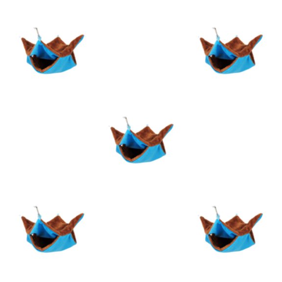 Billuyoard Cama colgante para hámster resistente y duradera, cama colgante fiable para mascotas pequeñas, hamaca para hámster de felpa, azul, Type2 NO2